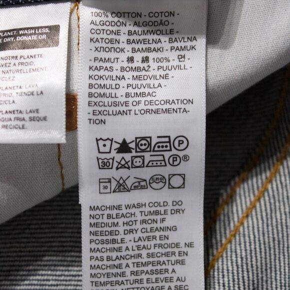 NWT $138 Levi's 501 Original Selvedge Jeans High Rise Dark Wash Women Size 26x30 - Picture 12 of 15